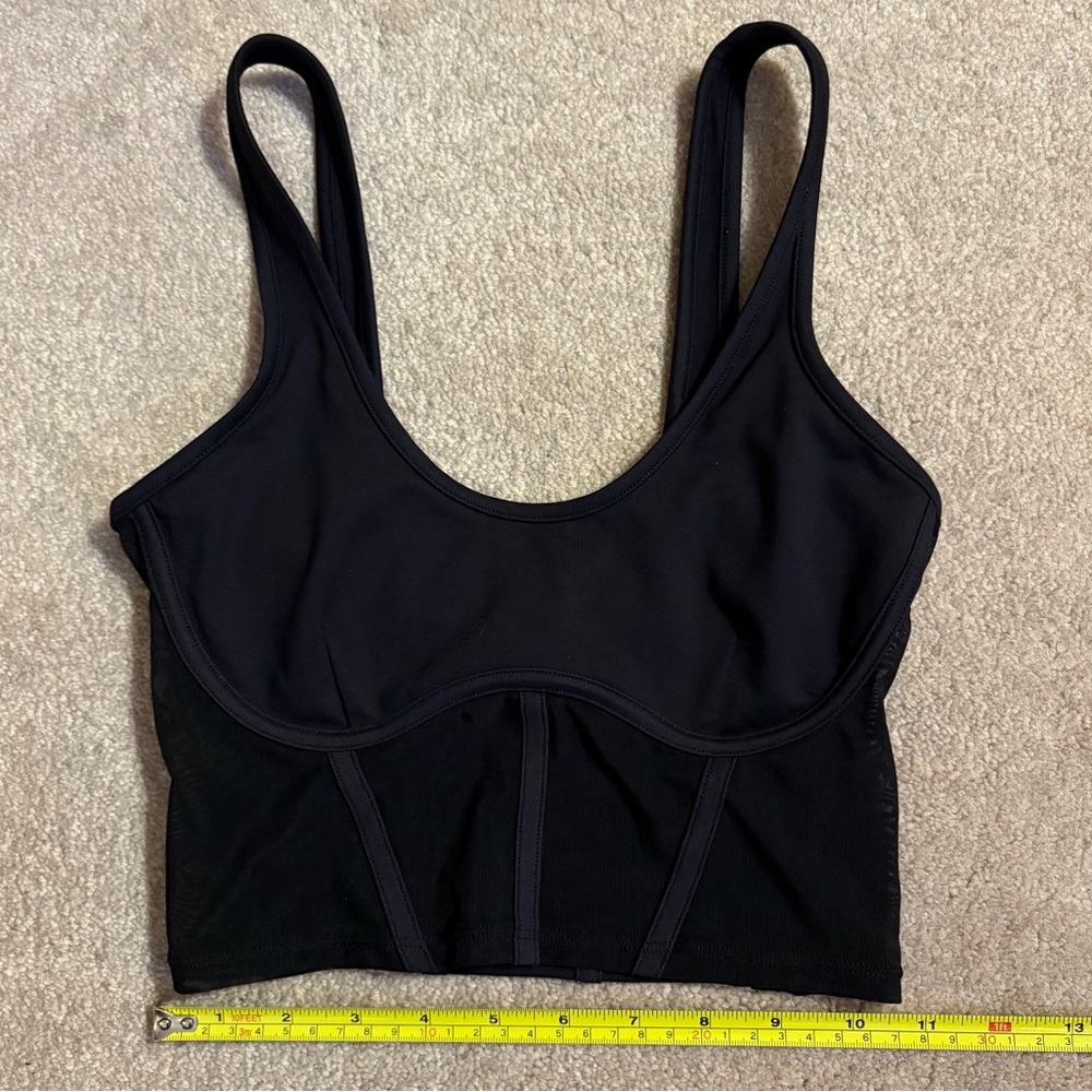 ALO Yoga Airbrush Mesh Corset Tank - Picture 6 of 7